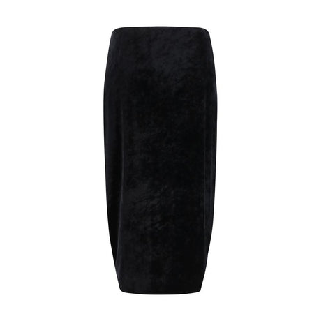 Valentino Black Viscose Long Skirt