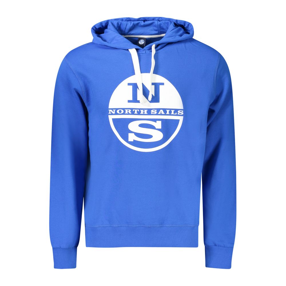 North Sails Blue Cotton Men's Hoodie
