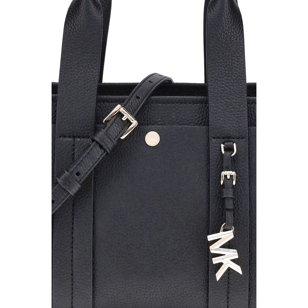Michael Kors Black Calf Leather Bos Taurus Shoulder Bag