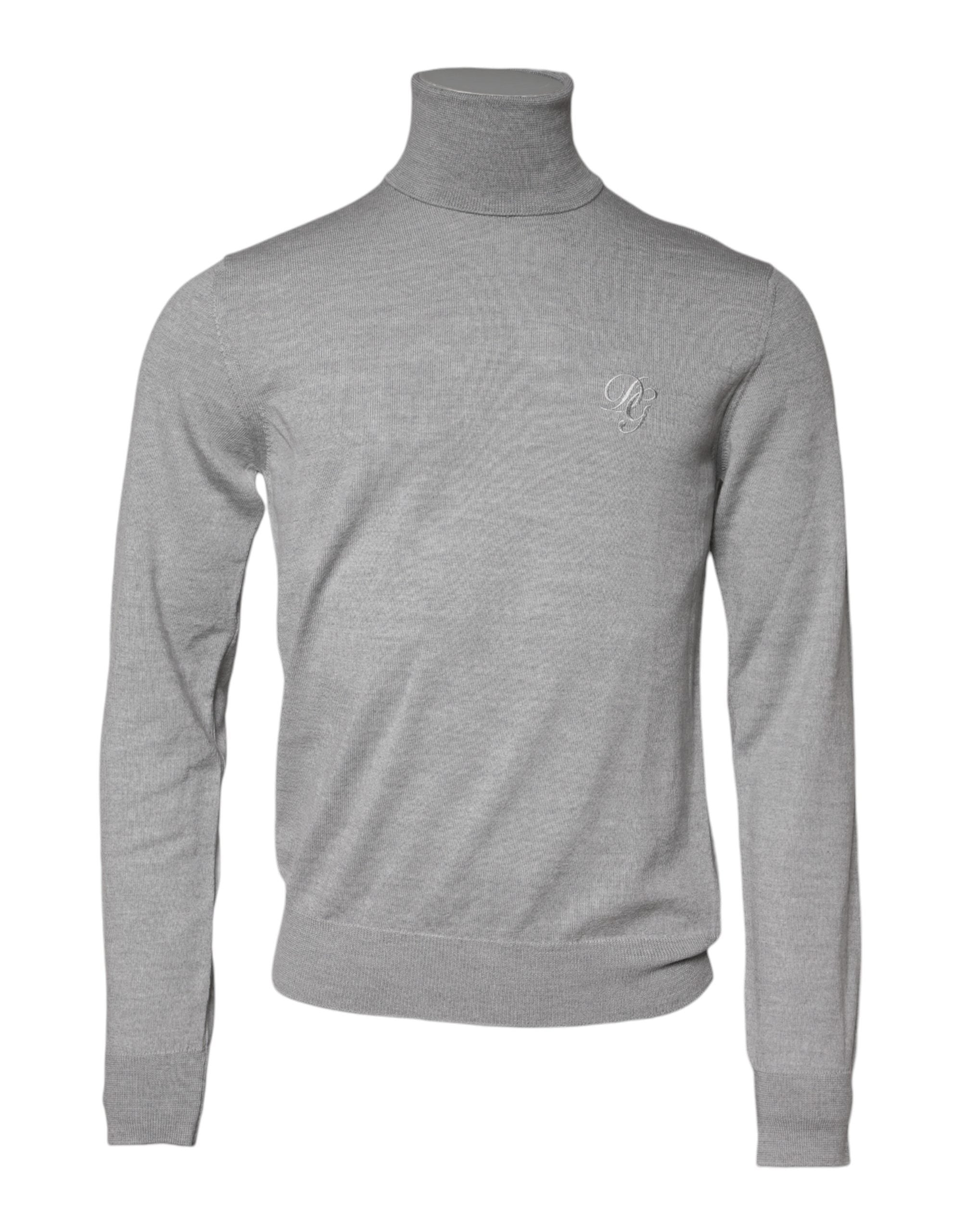 Dolce & Gabbana Gray LongSleeve Turtleneck Pullover Sweater