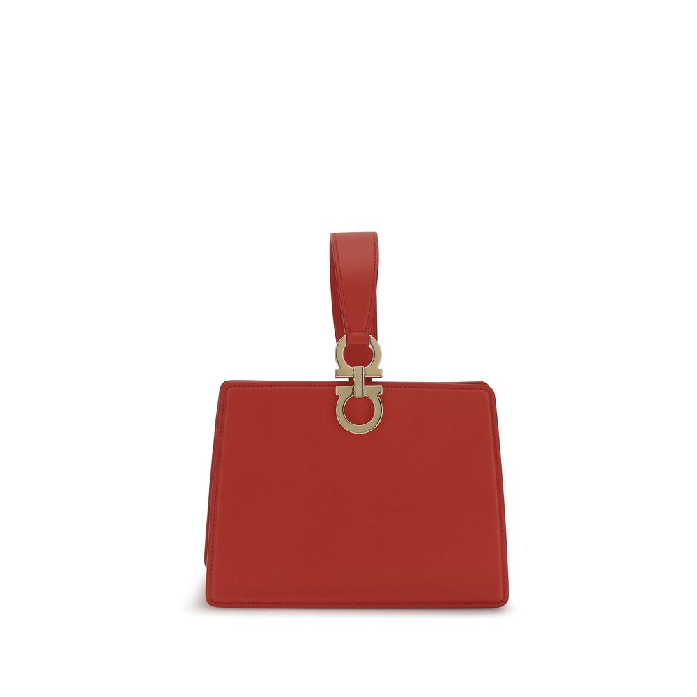 Ferragamo Multicolor Calf Leather Bos Taurus Clutch Bag