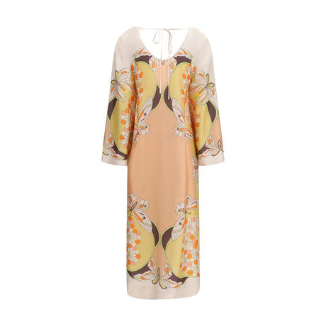 La Double J Multicolor Silk Casual Dress