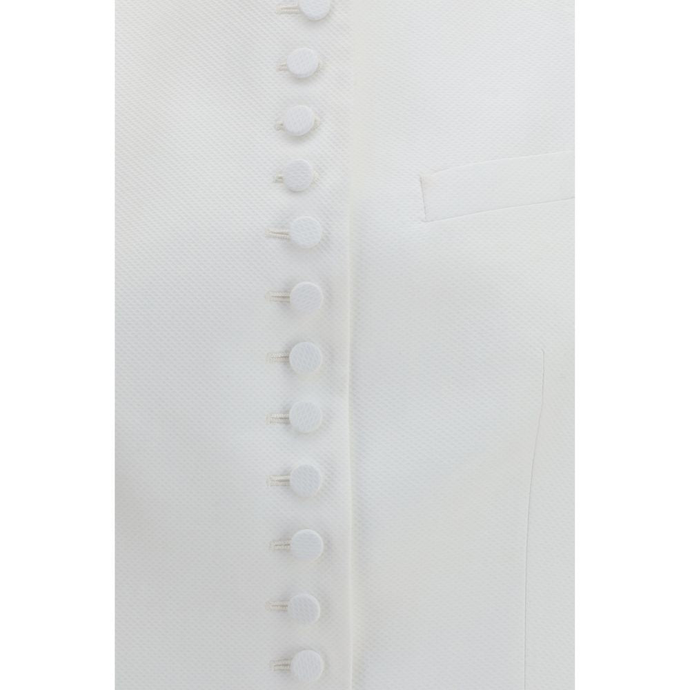 Tom Ford White Cotton Waistcoat