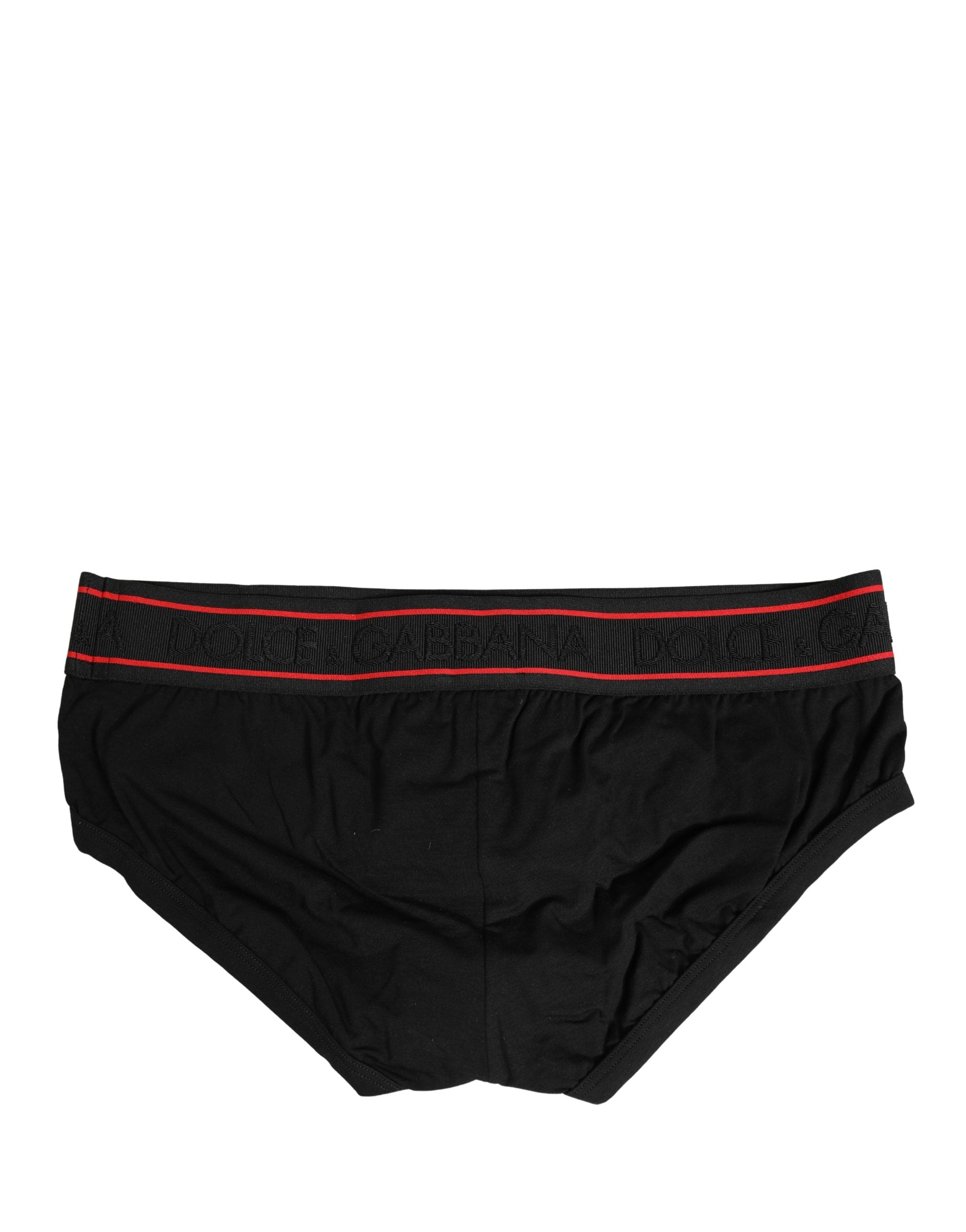 Dolce & Gabbana Black Logo Waistband Brando Brief Underwear