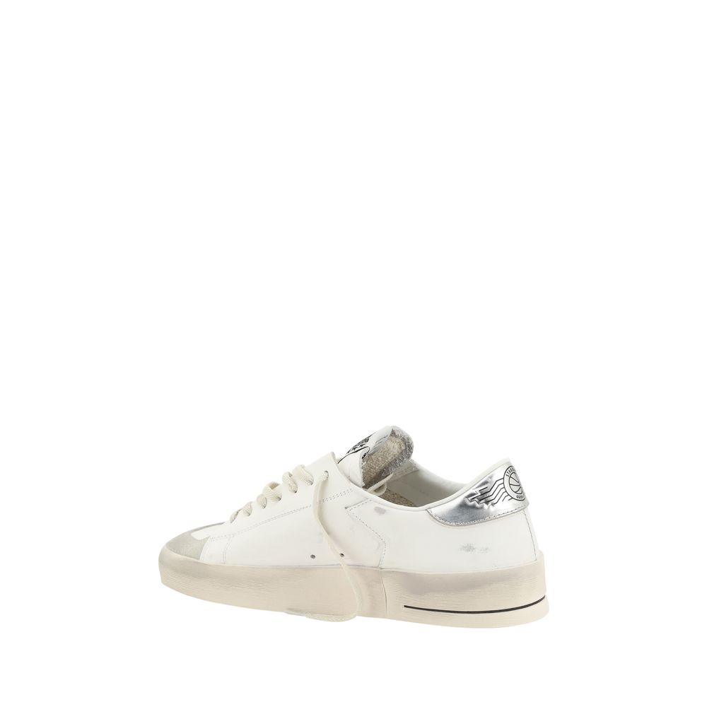 Golden Goose White Calf Leather Bos Taurus Low Top Sneakers