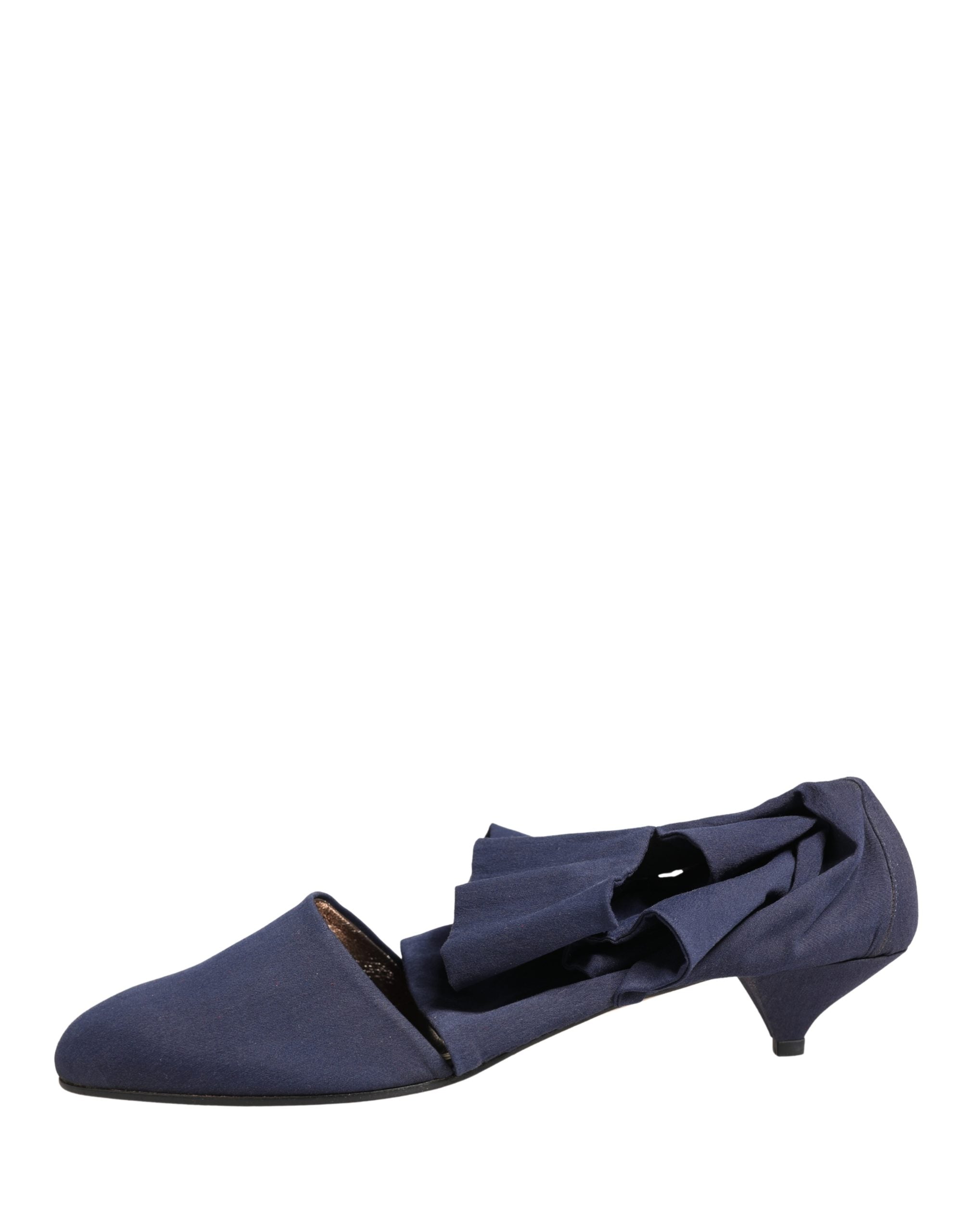 Dolce & Gabbana Blue Cotton Ankle Boots Shoes