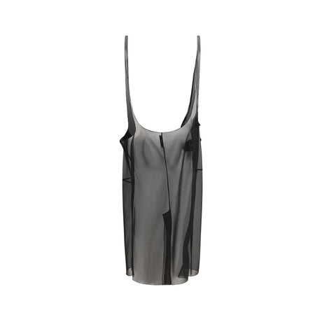 Prada Black Polyester Midi Skirt