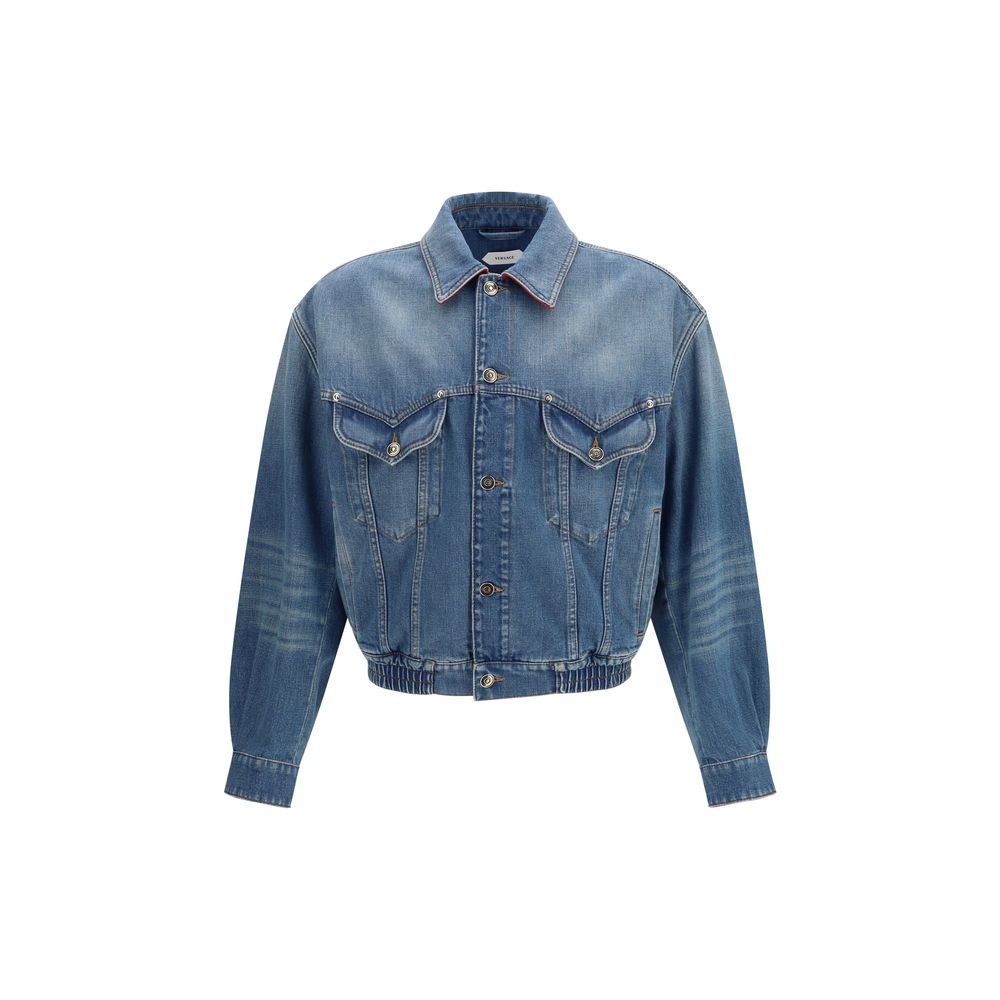 Versace Blue Cotton Clothing