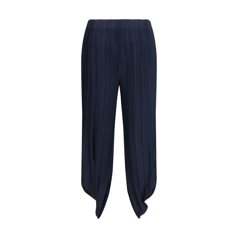 Giorgio Armani Blue Polyester Casual Pants