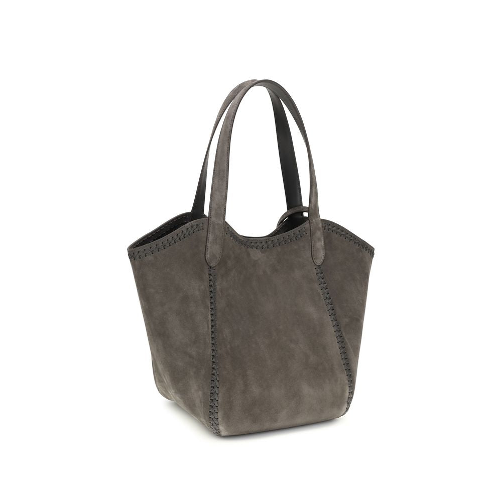 Giorgio Armani Gray Calf Leather Bos Taurus Shoulder Bag