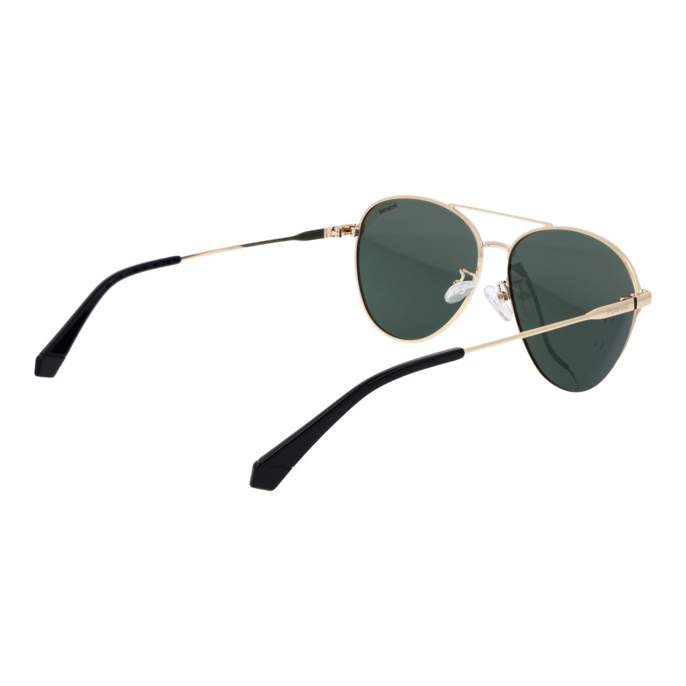 Polaroid Gold Metal Sunglasses