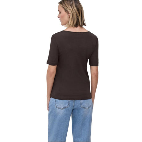Street One Brown Cotton Long Sleeve T-Shirt
