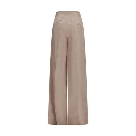 Max Mara Beige Silk Casual Pants