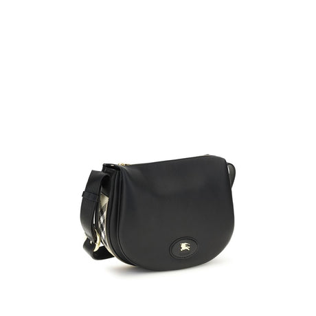 Burberry Black Calf Leather Bos Taurus Shoulder Bag