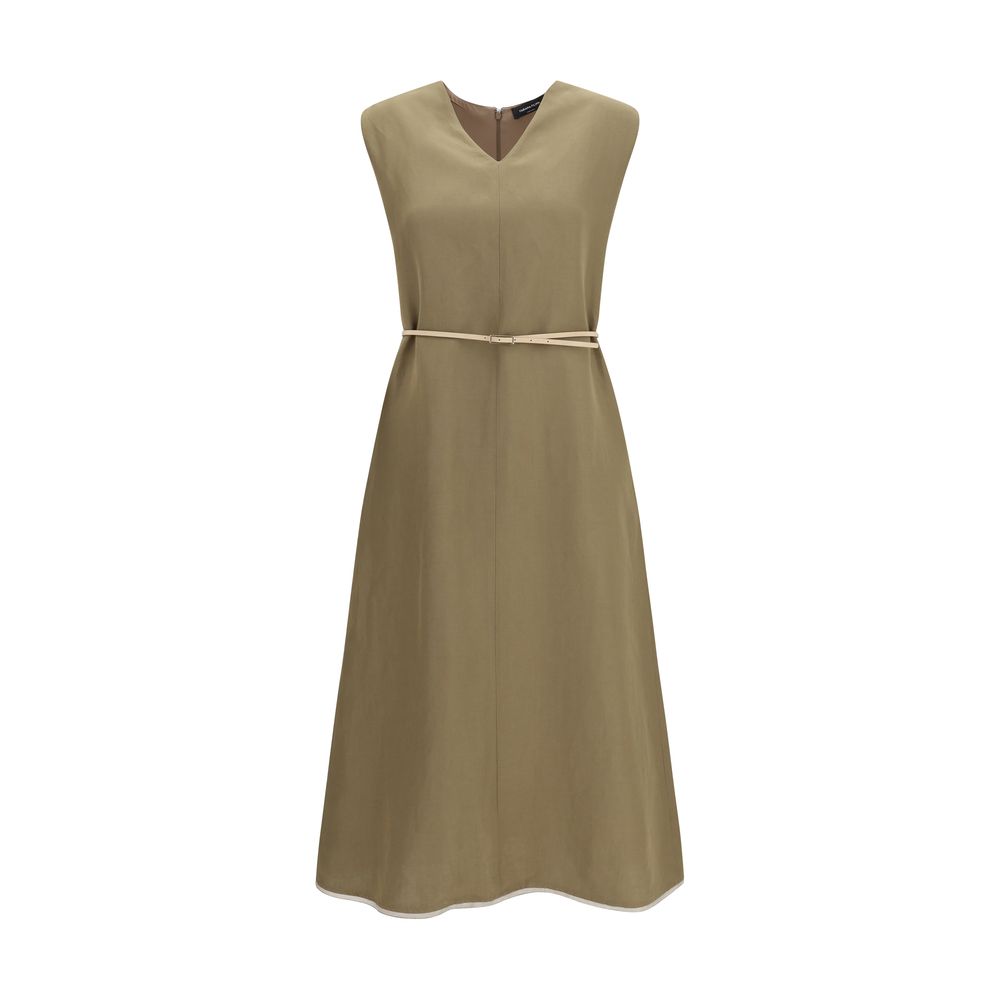 Fabiana Filippi Bicolor Viscose Long Dress