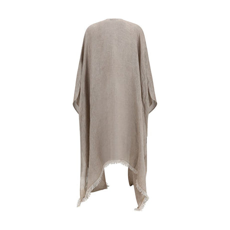 Fabiana Filippi Brown Linen Cloacks