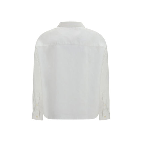 Deperlu White Linen Shirt