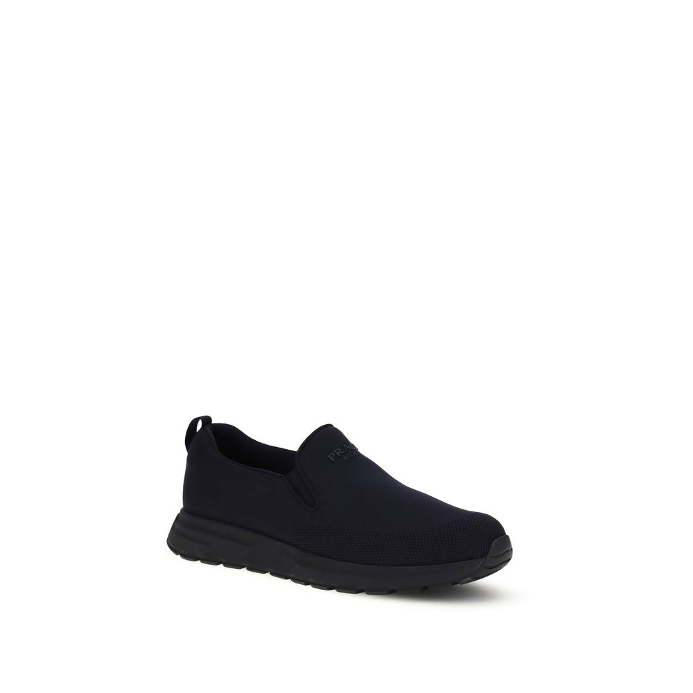 Prada Blue Fabric Sneakers