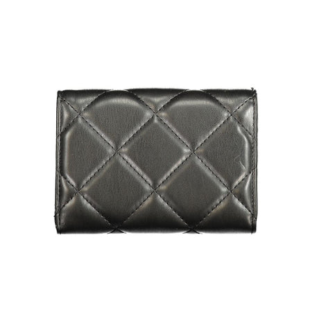 Mario Valentino Black Polyurethane Women's Wallet