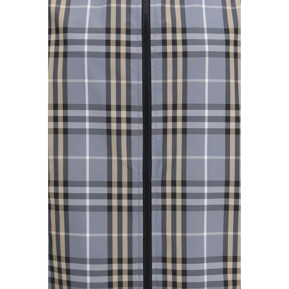 Burberry Blue Polyester Shell Jacket