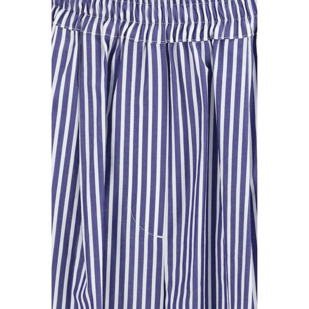 Max Mara Blue Cotton Pants