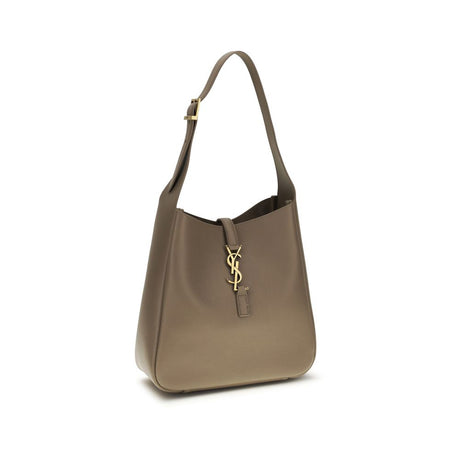 Saint Laurent Gray Calf Leather Bos Taurus Shoulder Bag