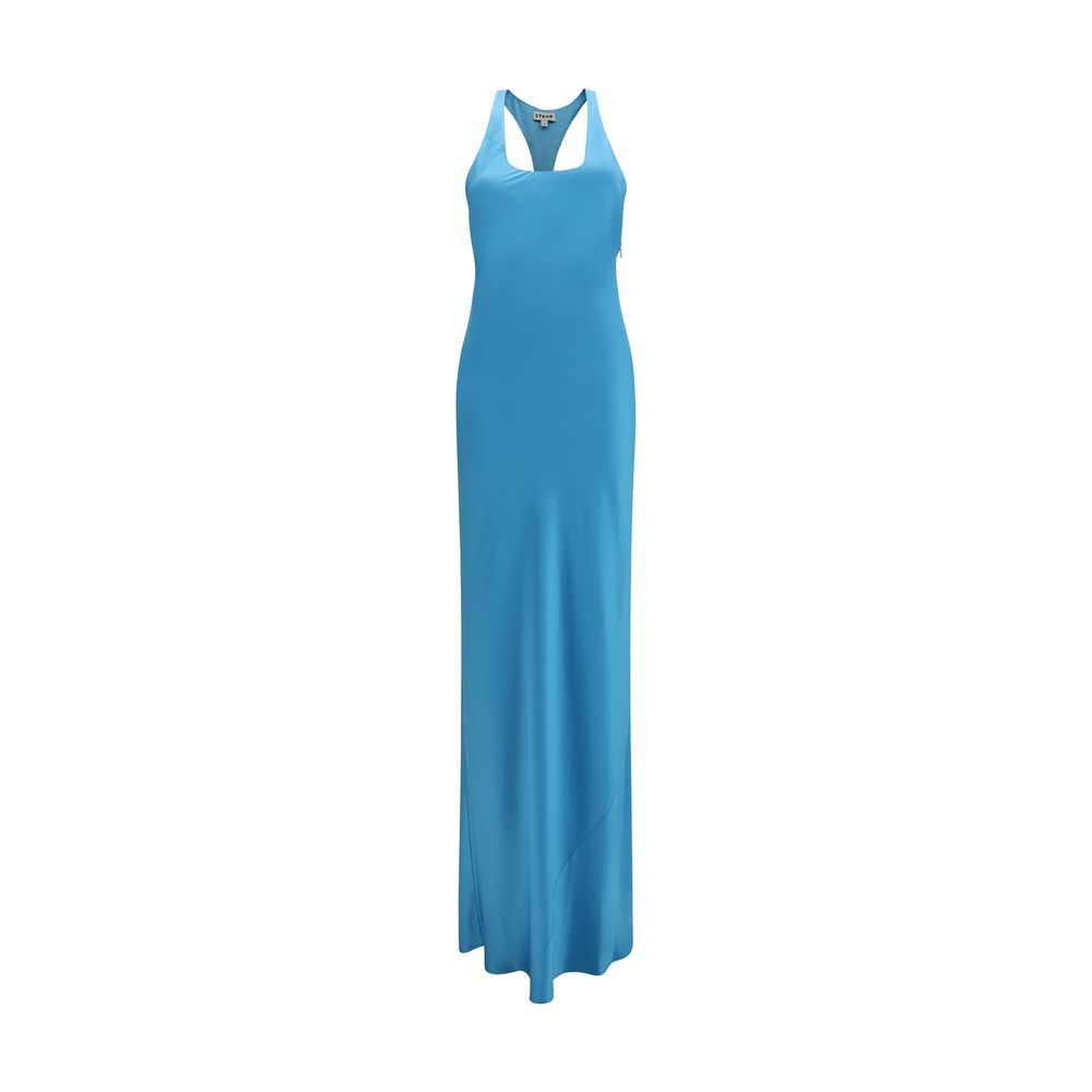 Staud Blue Silk Casual Dress