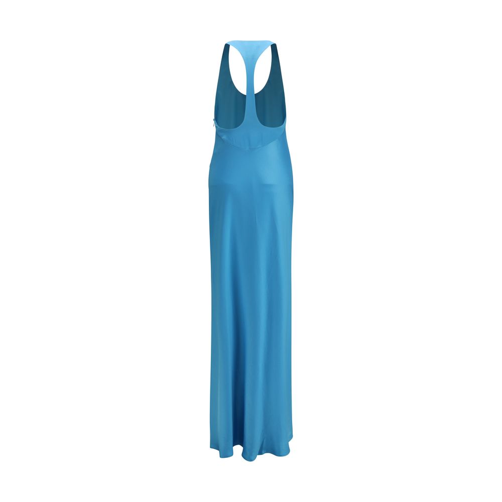 Staud Blue Silk Casual Dress