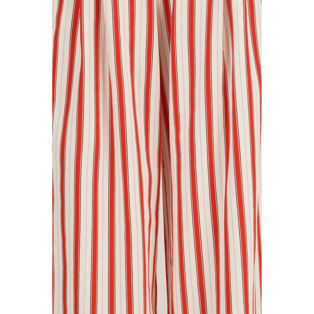 Forte_Forte Multicolor Cotton Casual Pants
