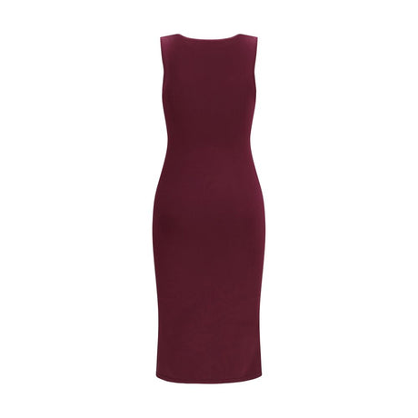 SA SU PHI Purple Silk Long Dress