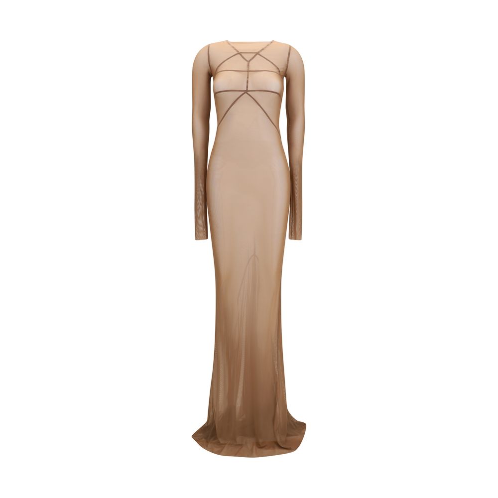 Rick Owens Brown Polyamide Casual Dress