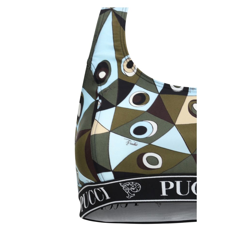 Emilio Pucci Bicolor Polyamide Sport Bra