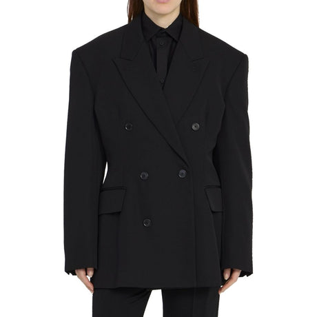 Balenciaga Black Wool Coat