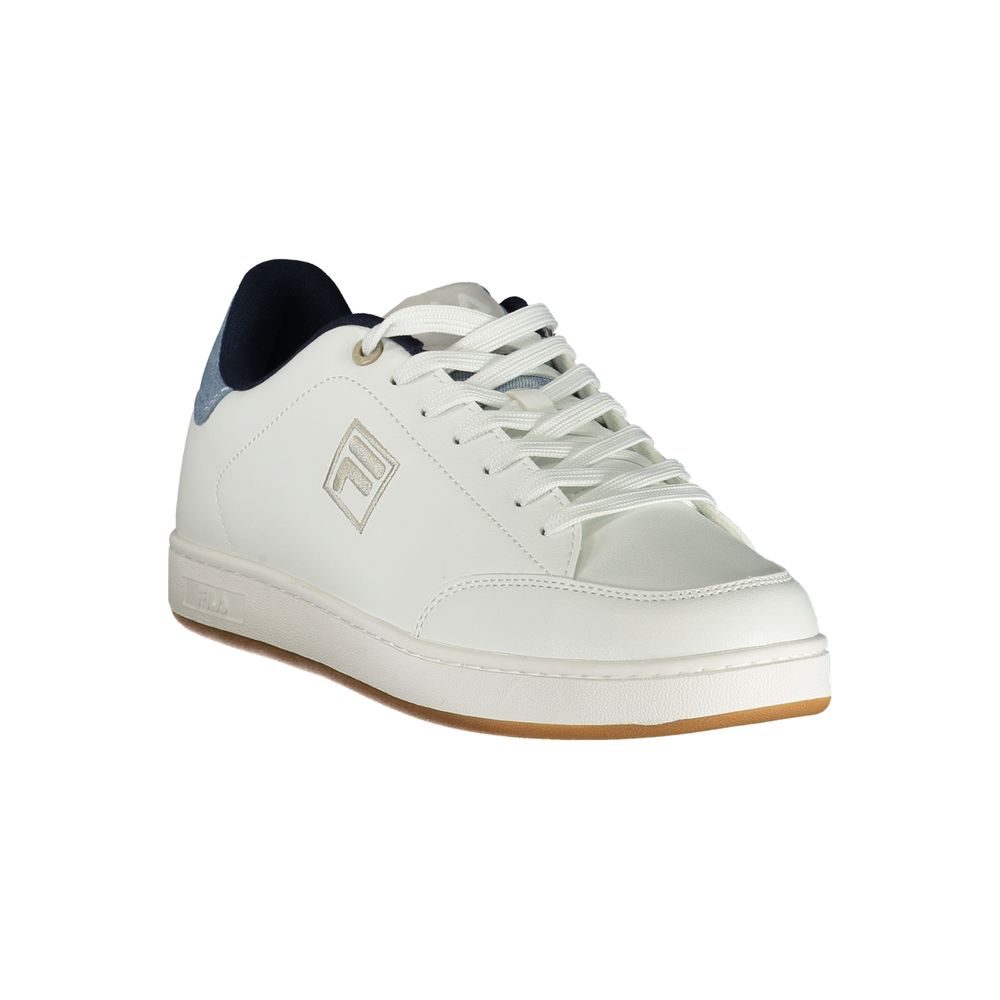 Fila White Polyester Athletic Sneakers