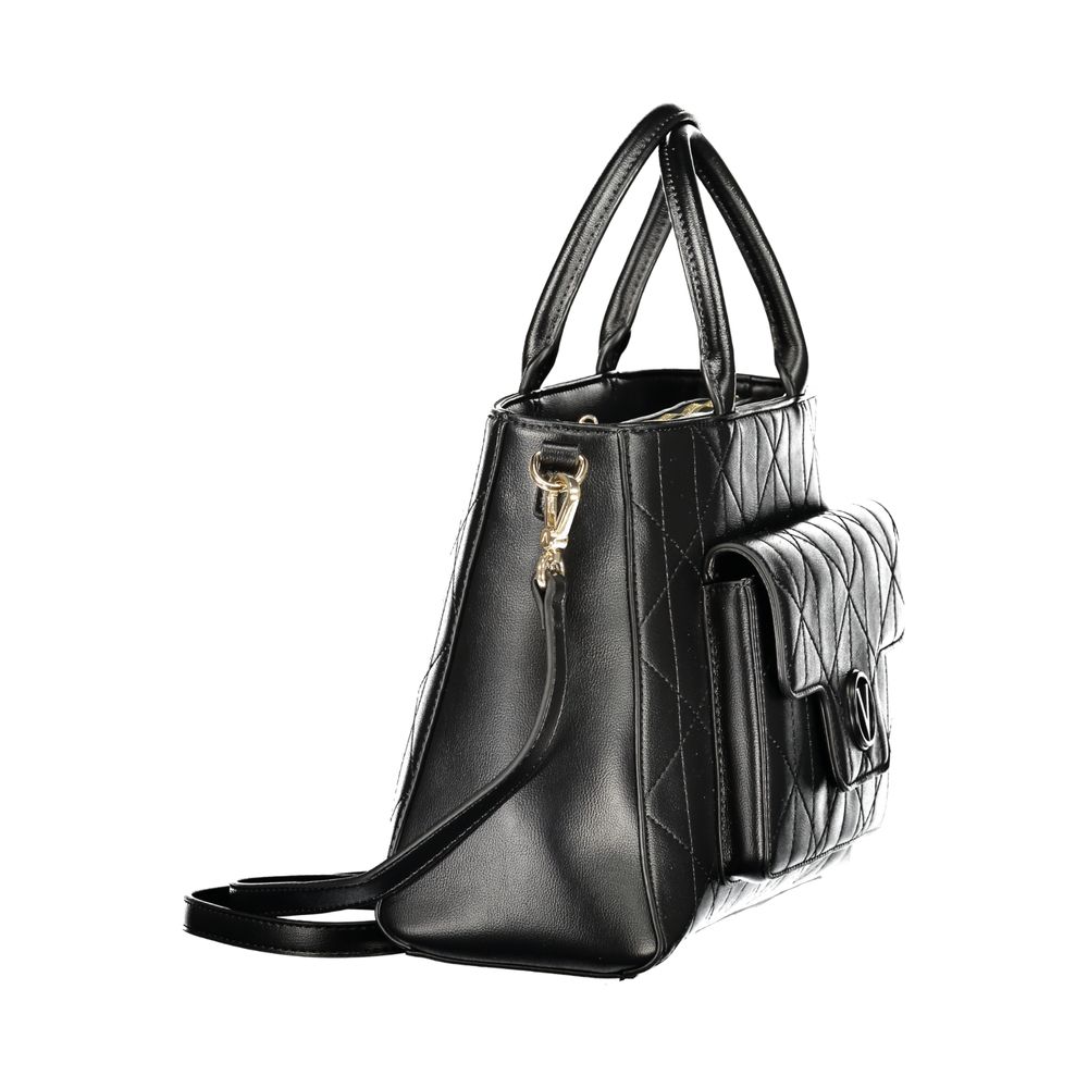 Mario Valentino Title: Black Polyurethane Women's Bag