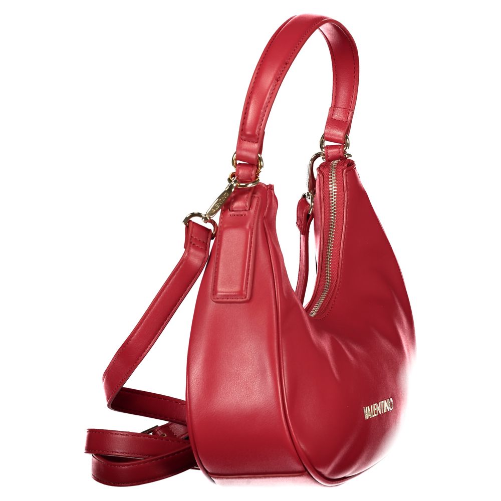 Mario Valentino Rosso Polyurethane Women's Shoulder Bag