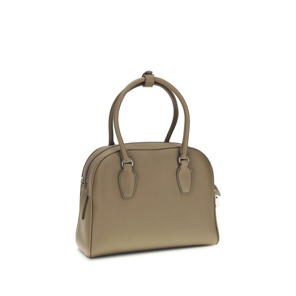 The Row Brown Calf Leather Bos Taurus Handbag