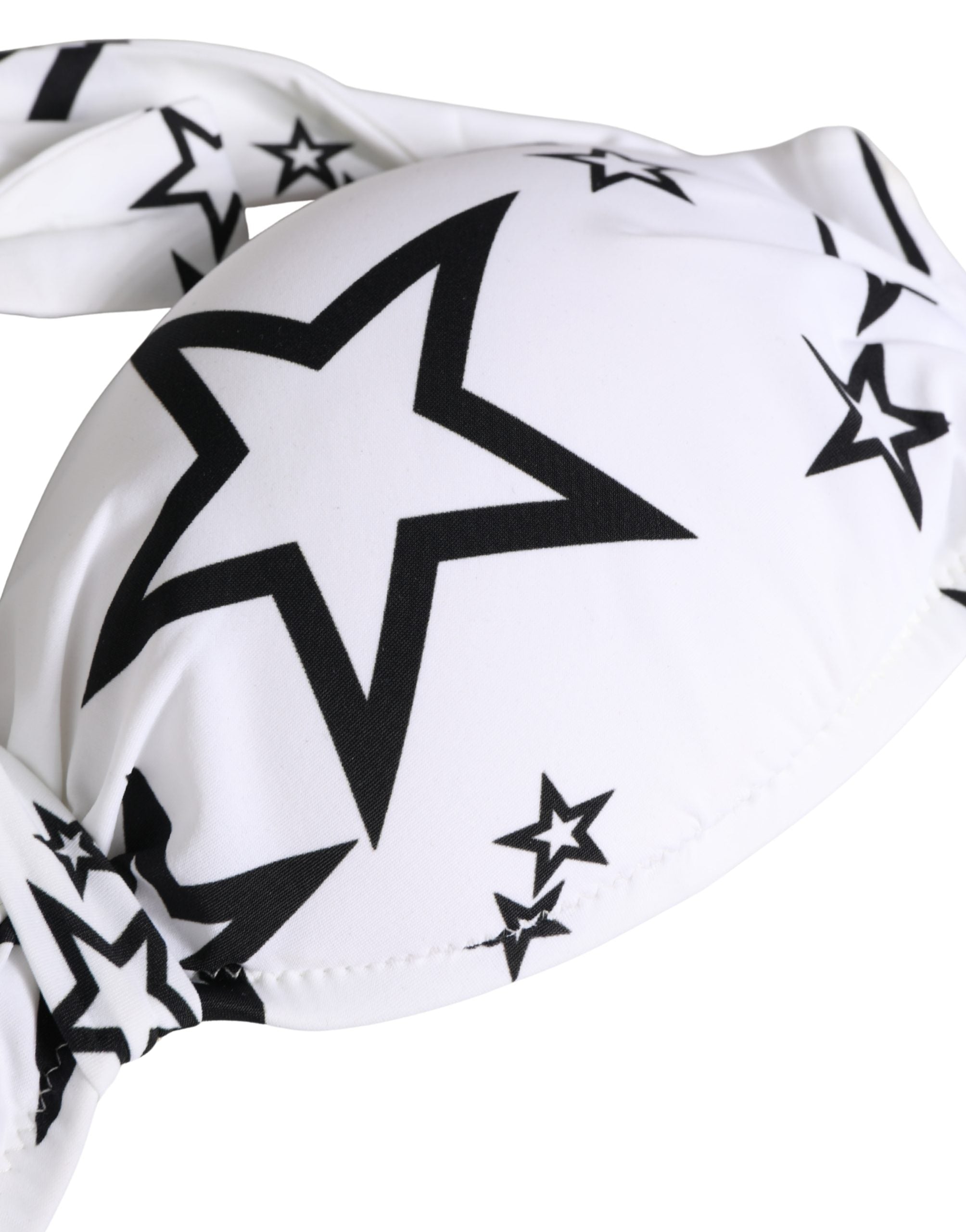 Dolce & Gabbana White Millennials Star Padded Bandeau Underwear