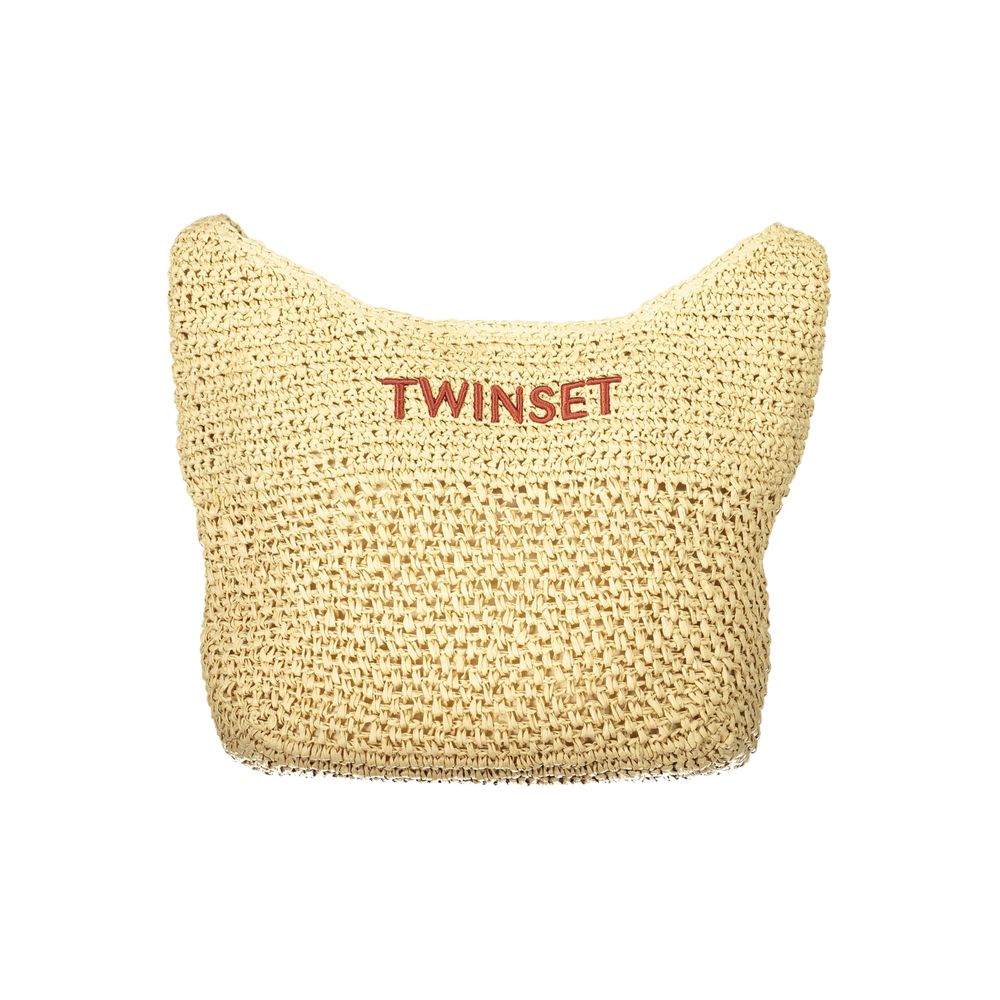 Twinset Beige Fabric Womens Bag