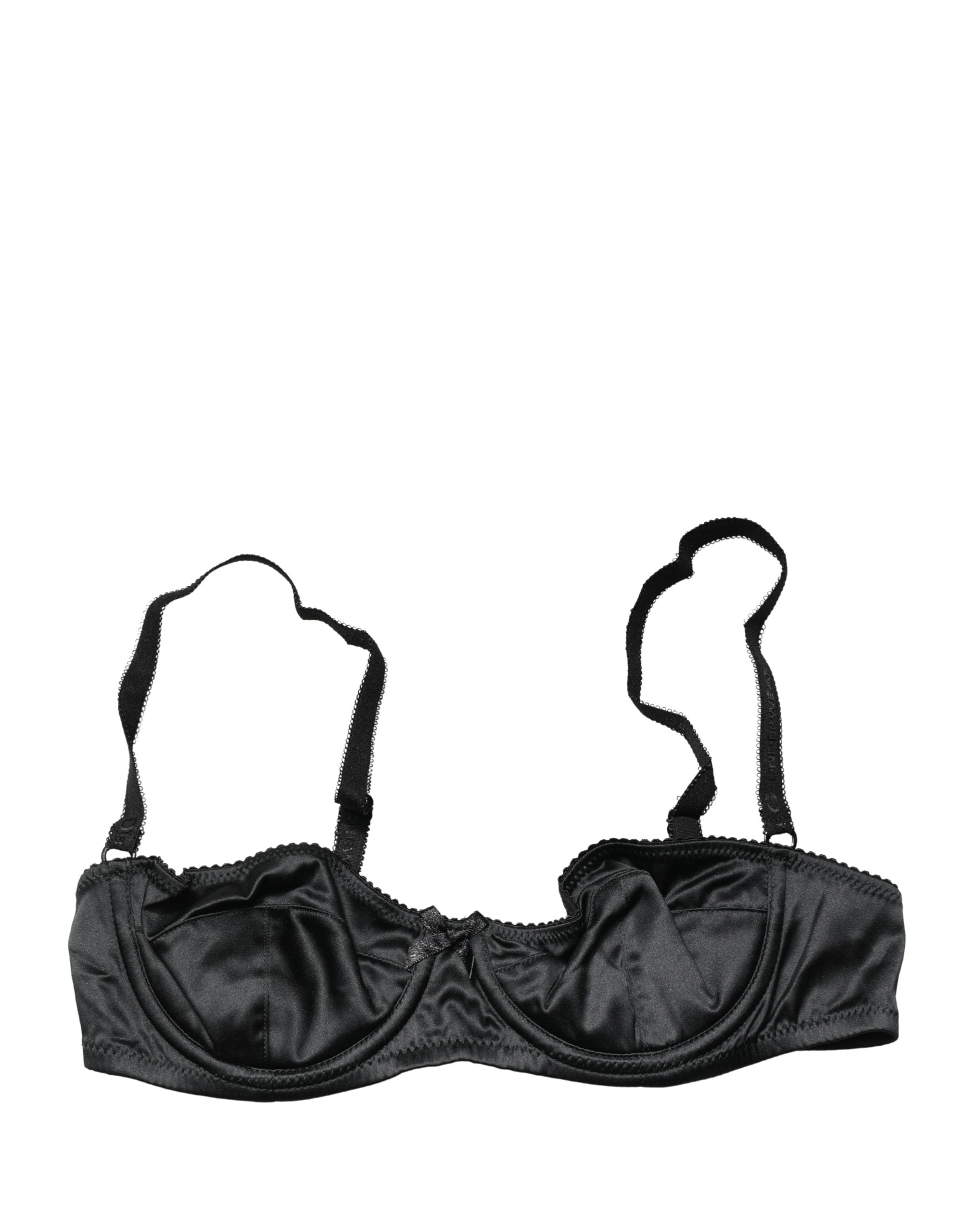 Dolce & Gabbana Black Semi-Pad Underwire Balconette Bra Underwear
