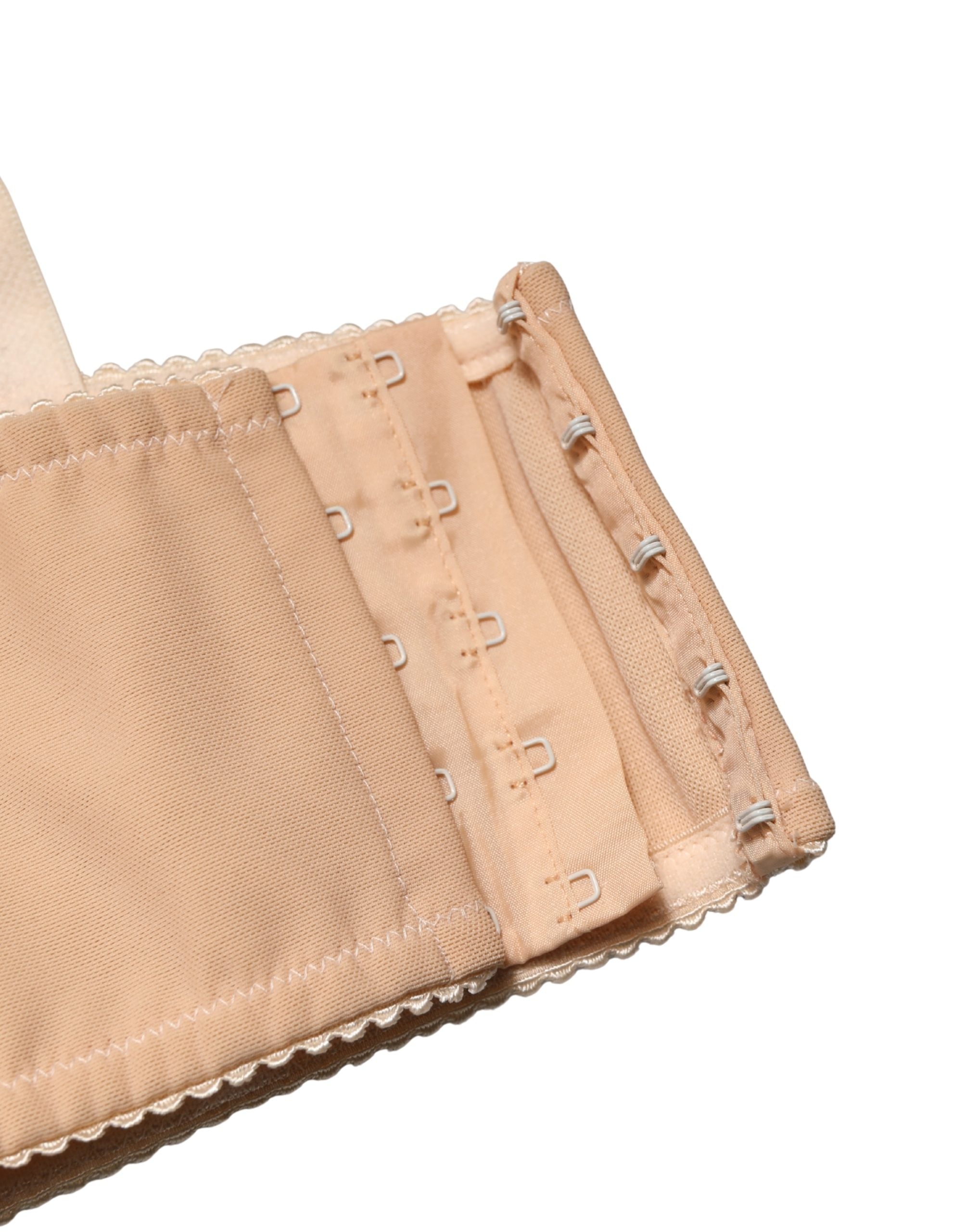 Dolce & Gabbana Beige Semi-Pad Underwire Balconette Bra Underwear