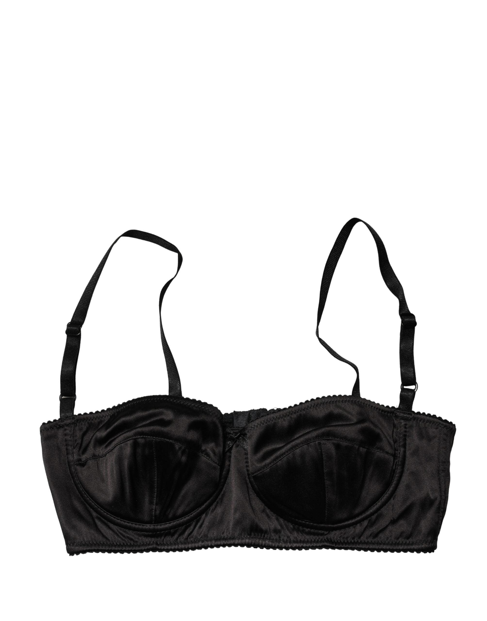Dolce & Gabbana Black Semi-Pad Underwire Balconette Bra Underwear