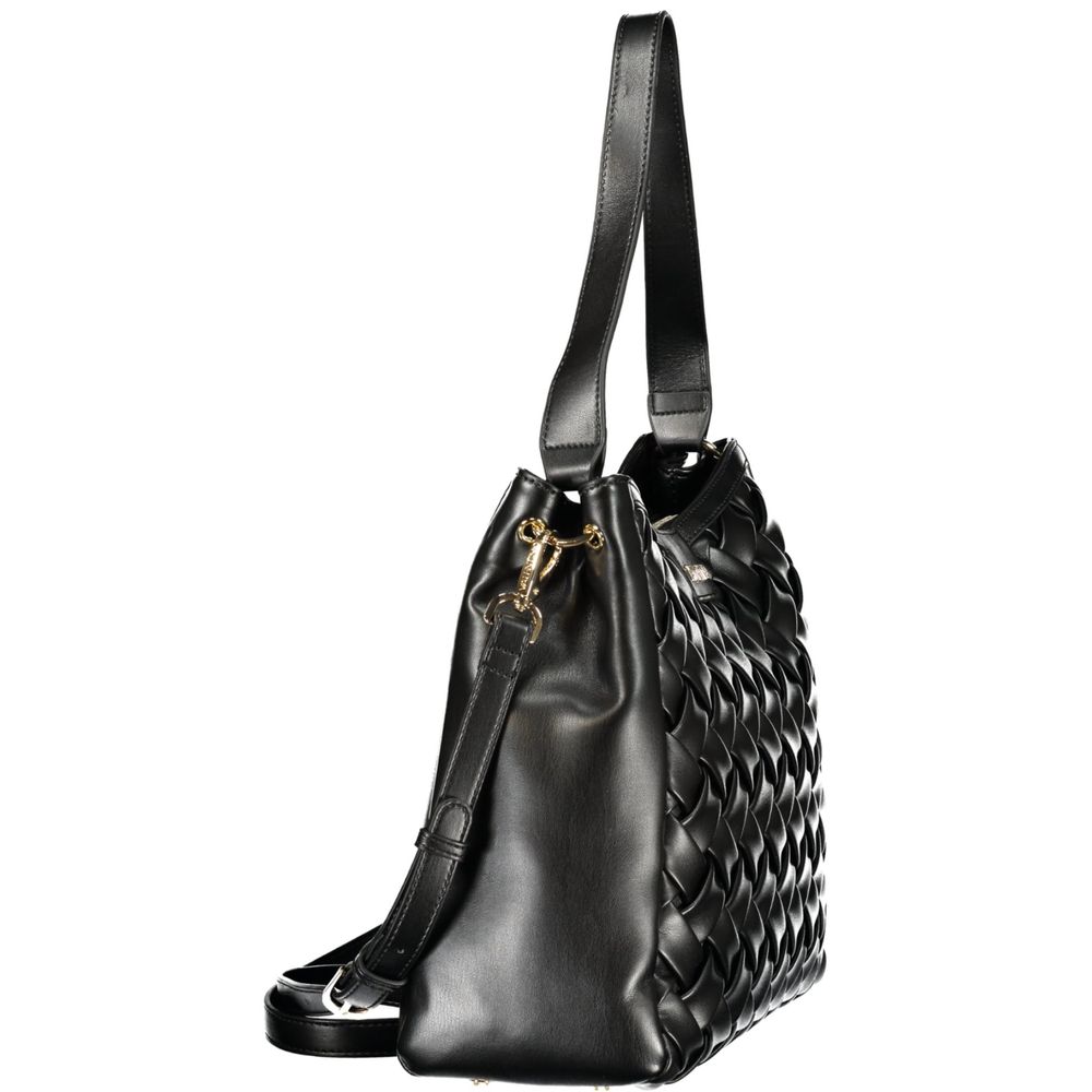 Mario Valentino Black Polyurethane Women's Bag