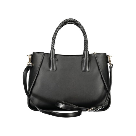 Mario Valentino Nero Poliuretano Women's Bag with Adjustable Shoulder Strap