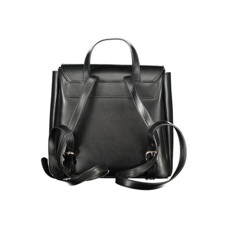 Mario Valentino Black Polyurethane Women's Backpack
