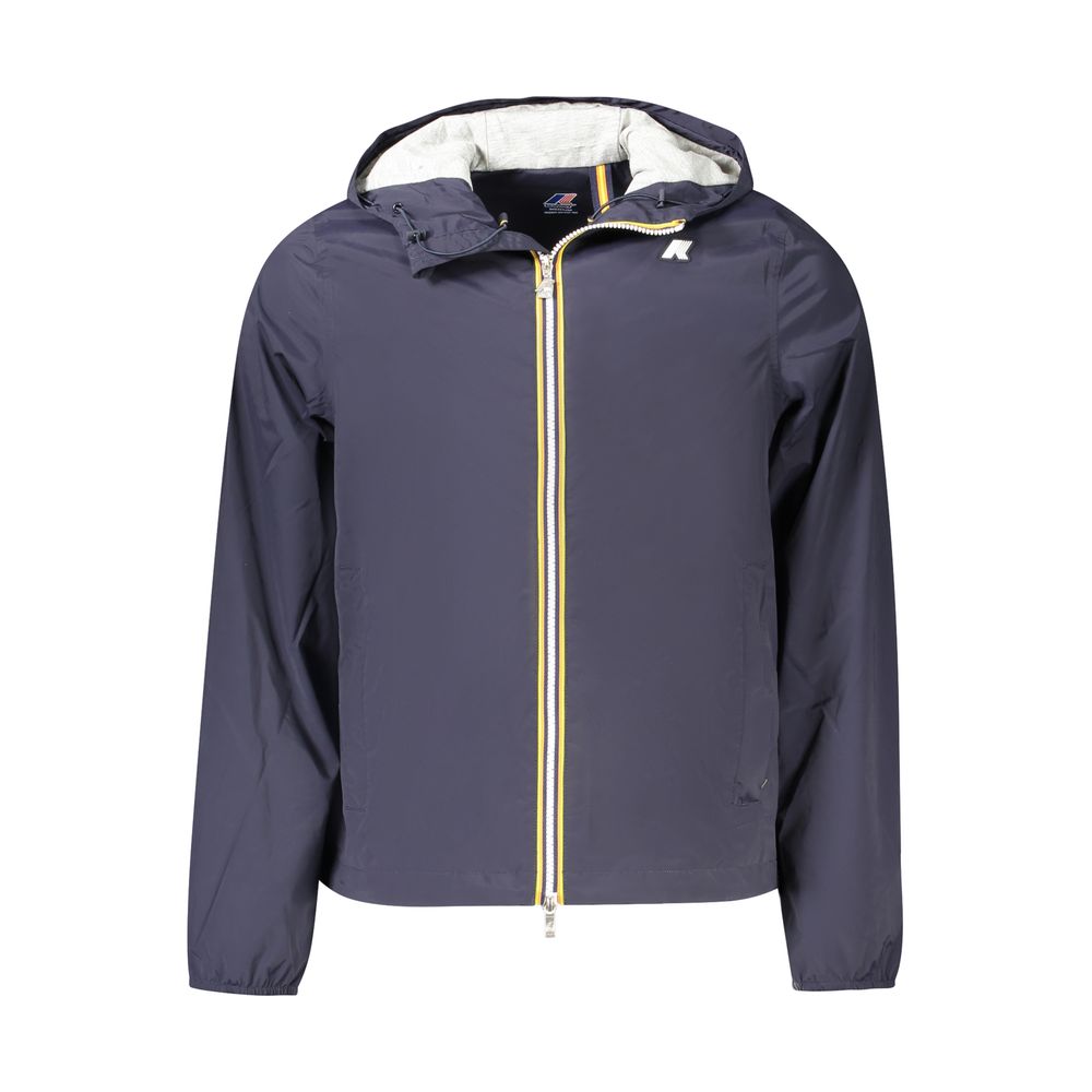 K-WAY Blue Nylon Men's Jacket