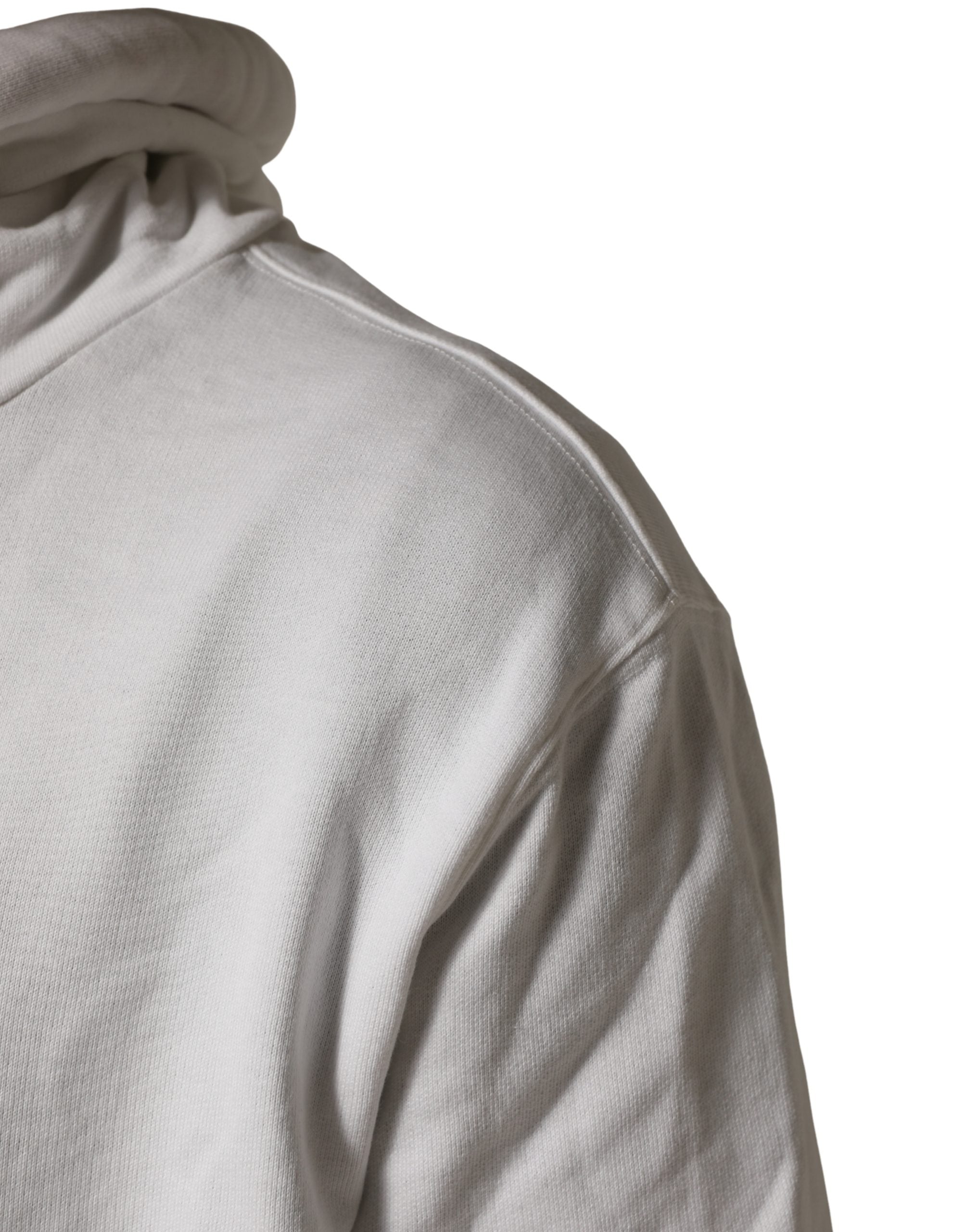 Dolce & Gabbana White Camouflage Hooded Sweatshirt Sweater