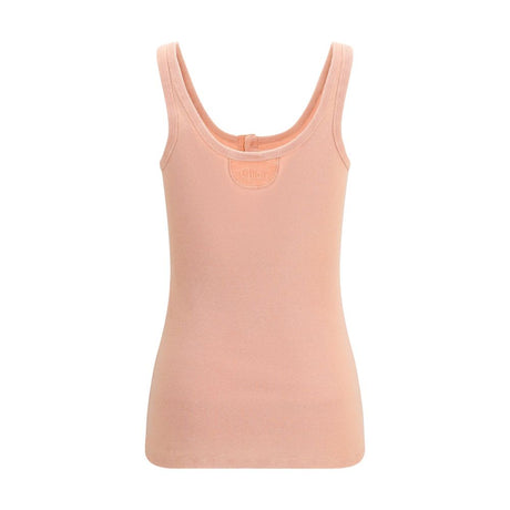 Chloé Multicolor Cotton Sleeveles T-Shirt