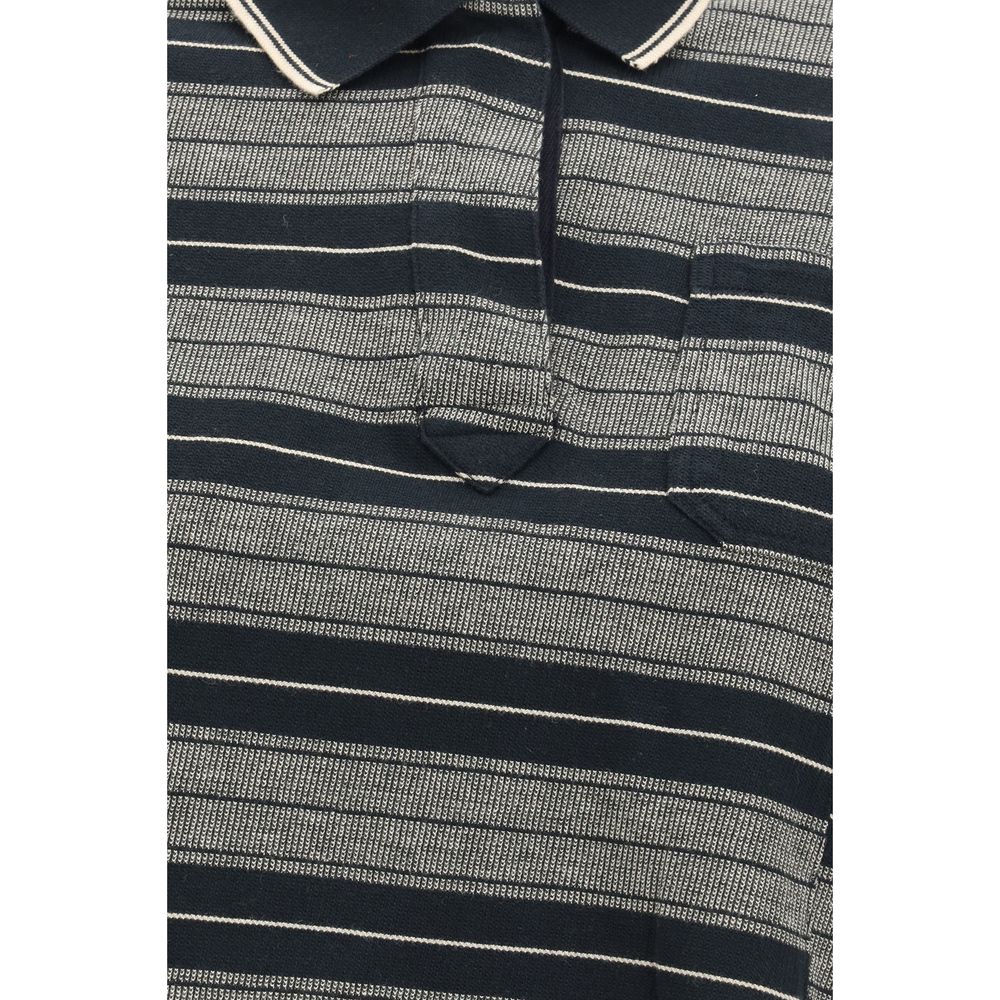 Marant Etoile Black Cotton Polo Shirt