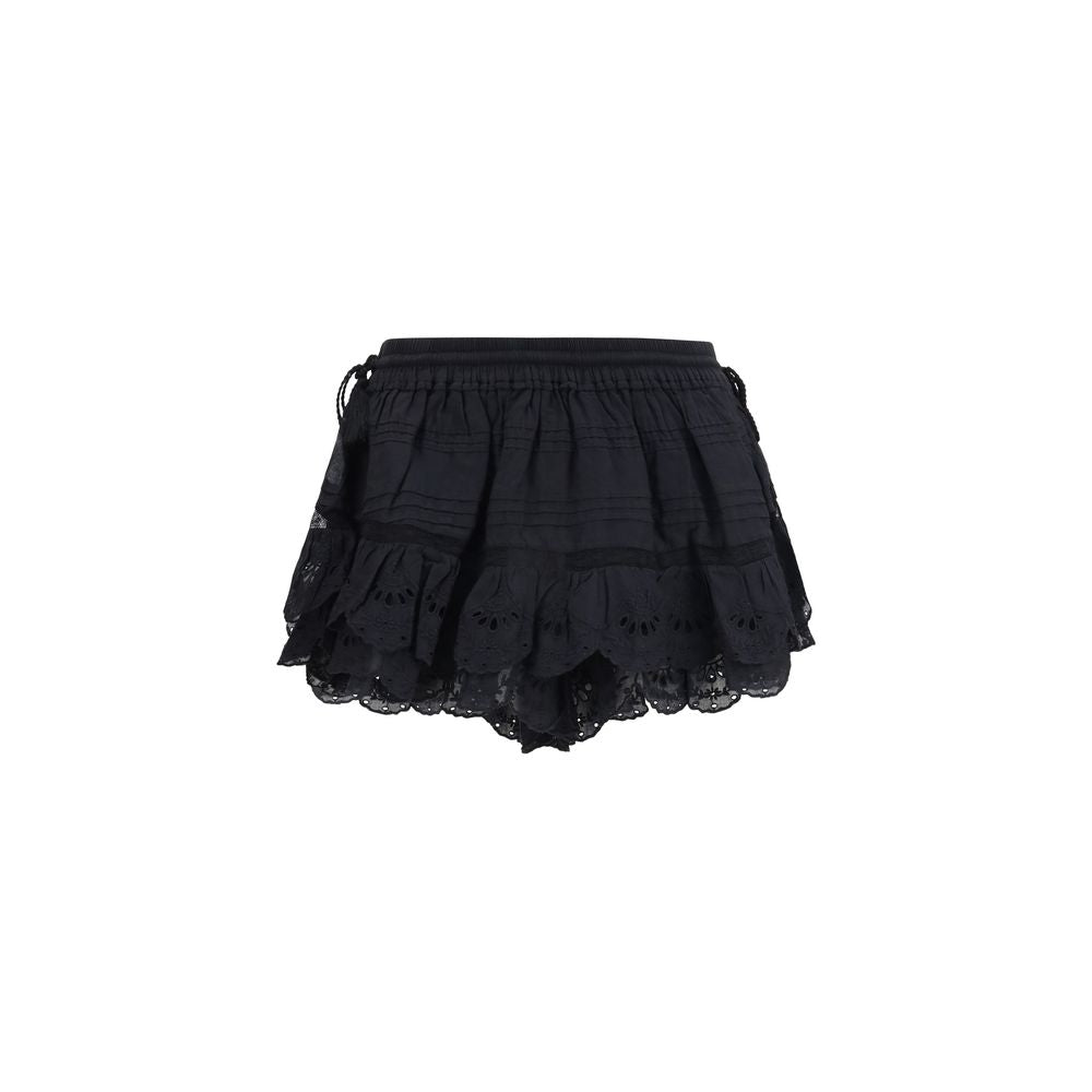 Marant Etoile Black Cotton Bermuda Shorts
